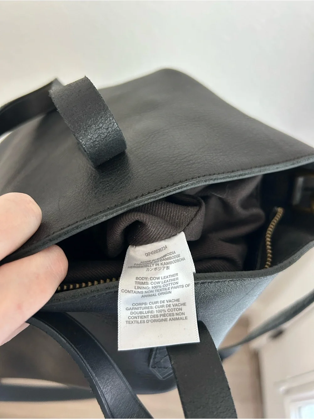Madewell Black Leather Tote - The Zip-Top Transport Carryall